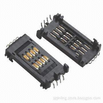 Gas IC card socket, 8P AC 1000V withstanding voltage, 3A rated current, tray packing